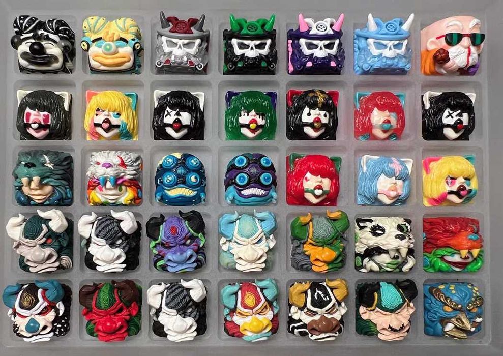 Artisan keycaps gmk артисани кнопки клавіши кейкапи клавіатура кастом