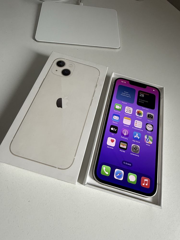 iPhone 13 128gb Starlight Idealny Oryginalna Bateria 95%
