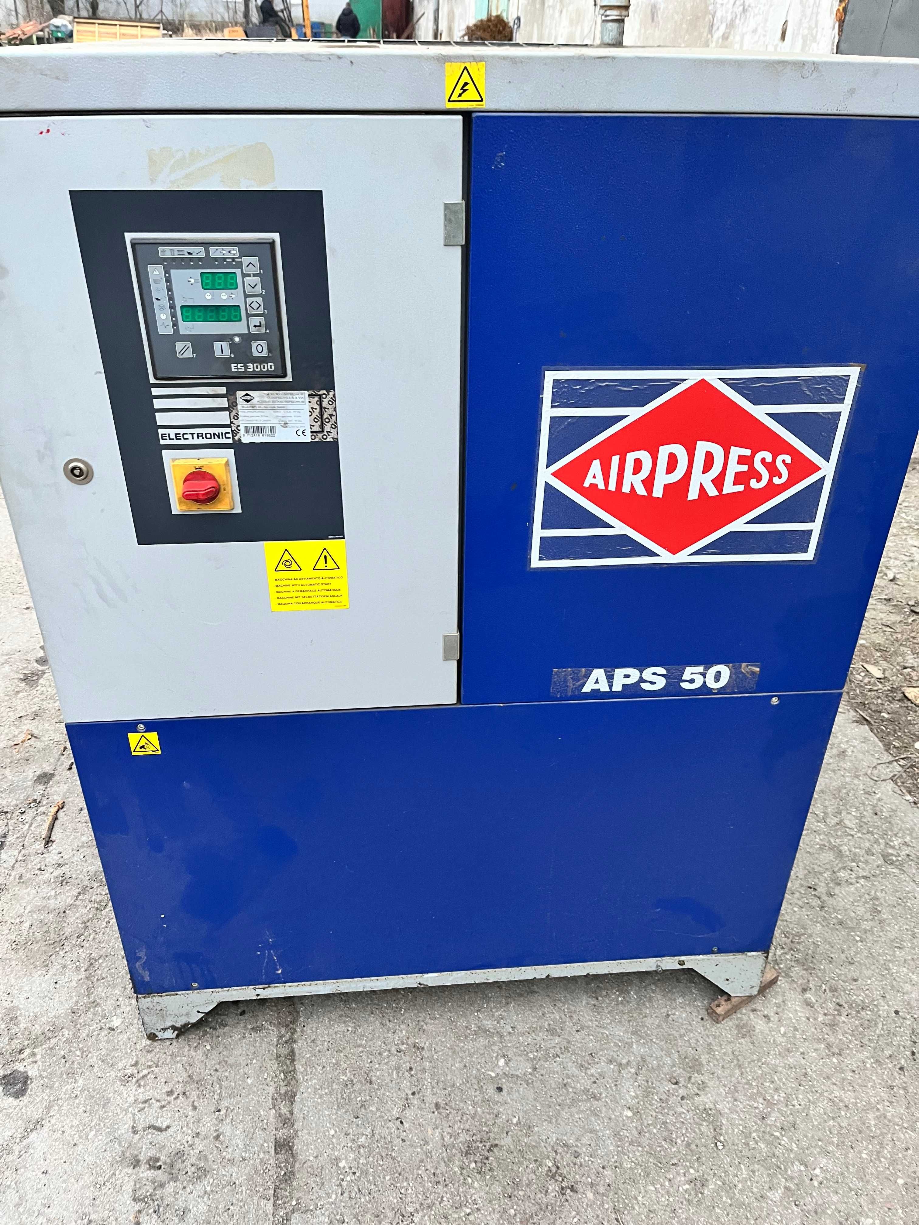 Kompresor śrubowy olejowy Airpress APS 50 37KW 50KM 2008r 7m3 FV23%