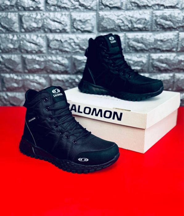 Зимние качественные термо ботинки Salomon/ чоловічі черевики саломон