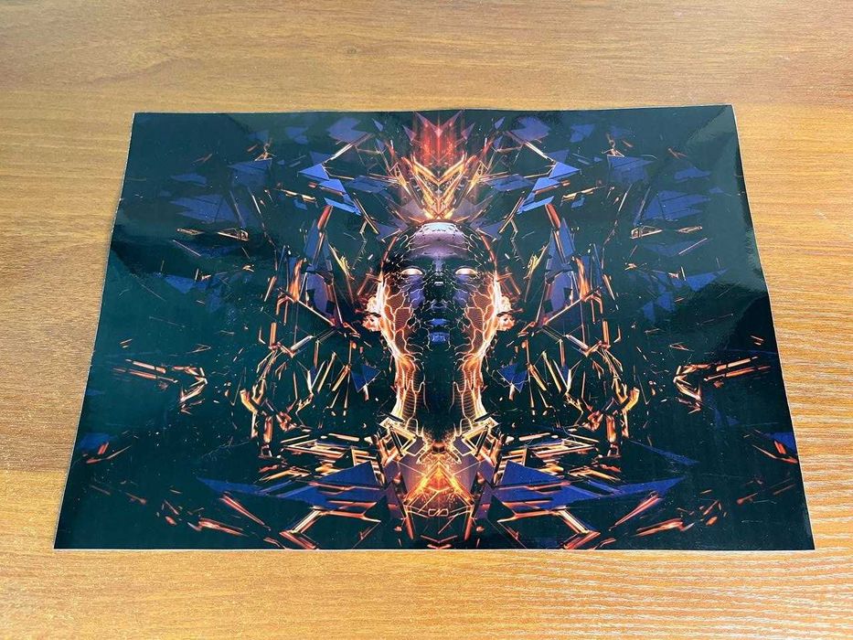 на кришку ноутбука вінілова наклейка 14 дюймів Ламінована