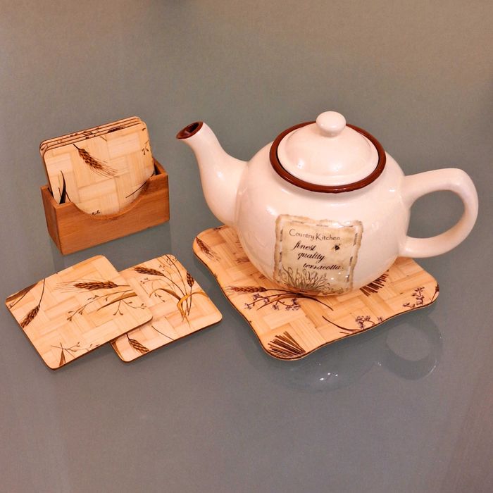 Керамический чайник TERRACOTTA+Подставка под горячее\BergHOFF\Luminarc