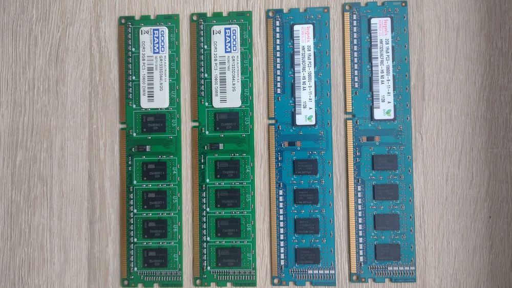 Pamięć RAM DDR3 4x2GB GoodRAM i Hynix