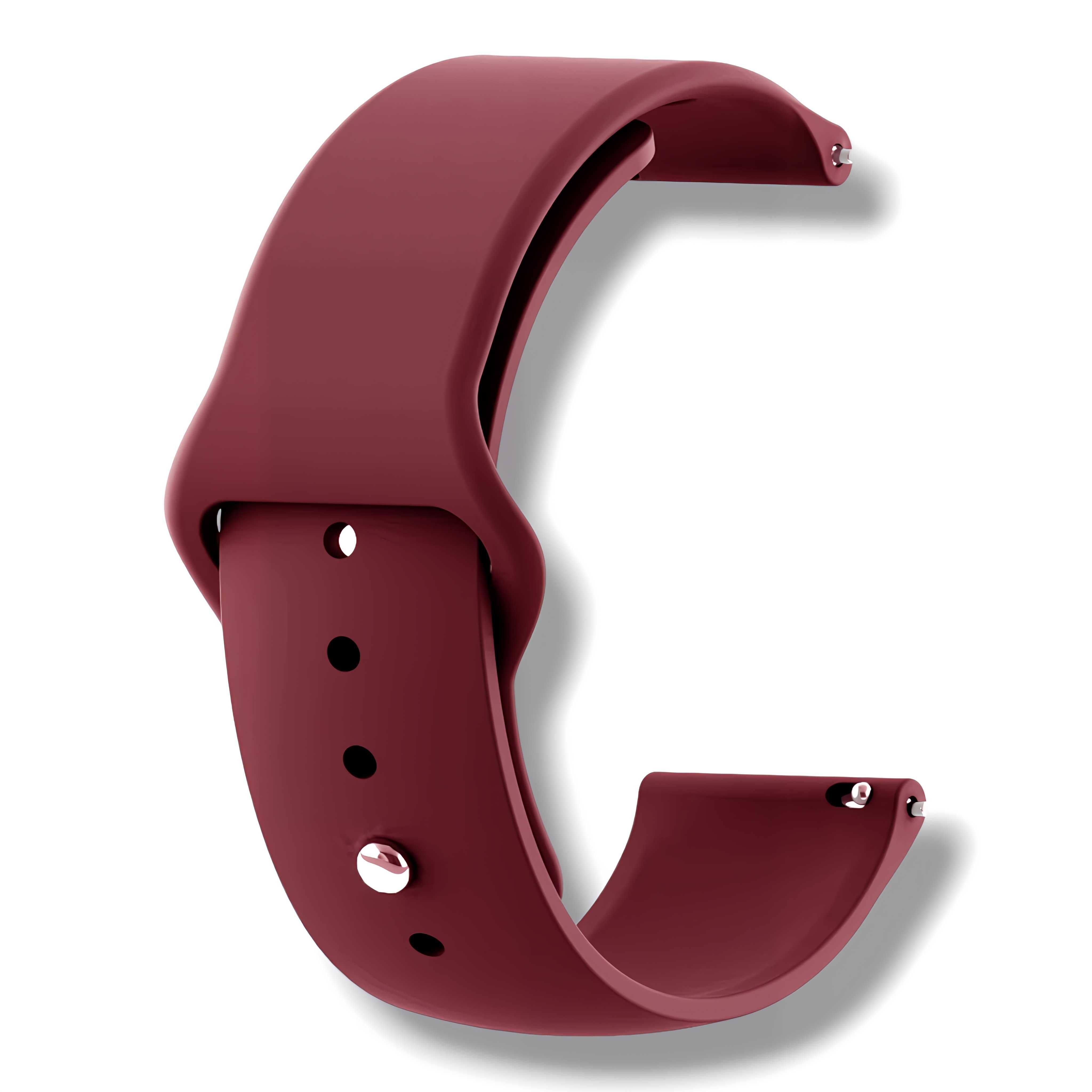 Pasek do smartwatcha MINELLI 20 mm (VINO ROSSO)