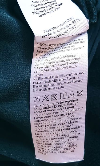Top / bluzka w odcieniu butelkowej zieleni – Vila – S / 36