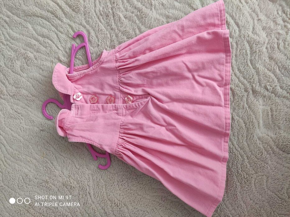 Sukieneczka sztruksowa różowa 62