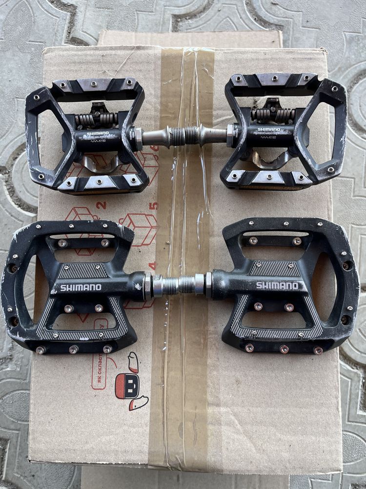 Педалі Shimano PD-ME700, Deore PD-M520, PD-GR500, Deore XT PD-T8000