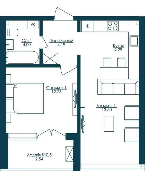 Продам 1ком квартиру в ЖК Кандинский, Французский бульвар