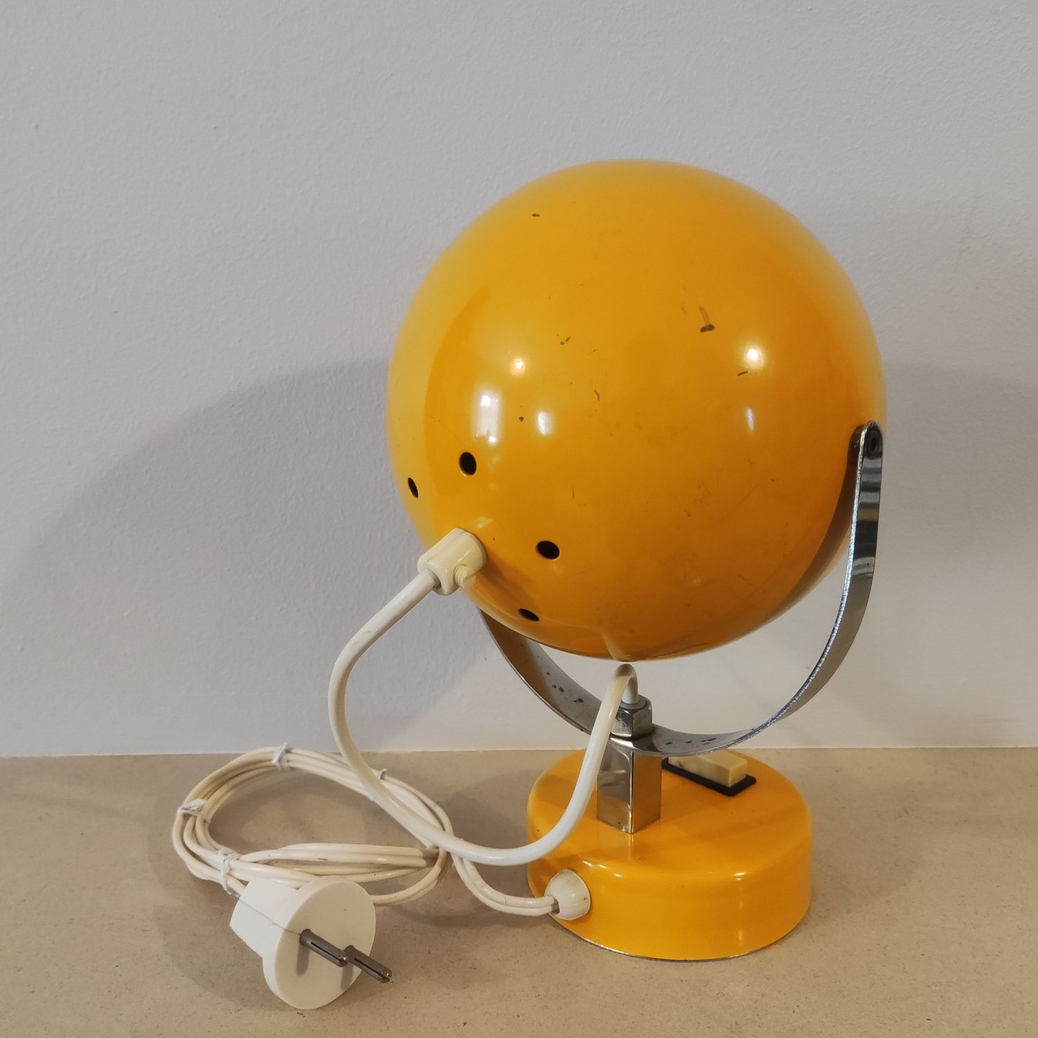 candeeiro modernista (Eyeball) Amarelo - vintage