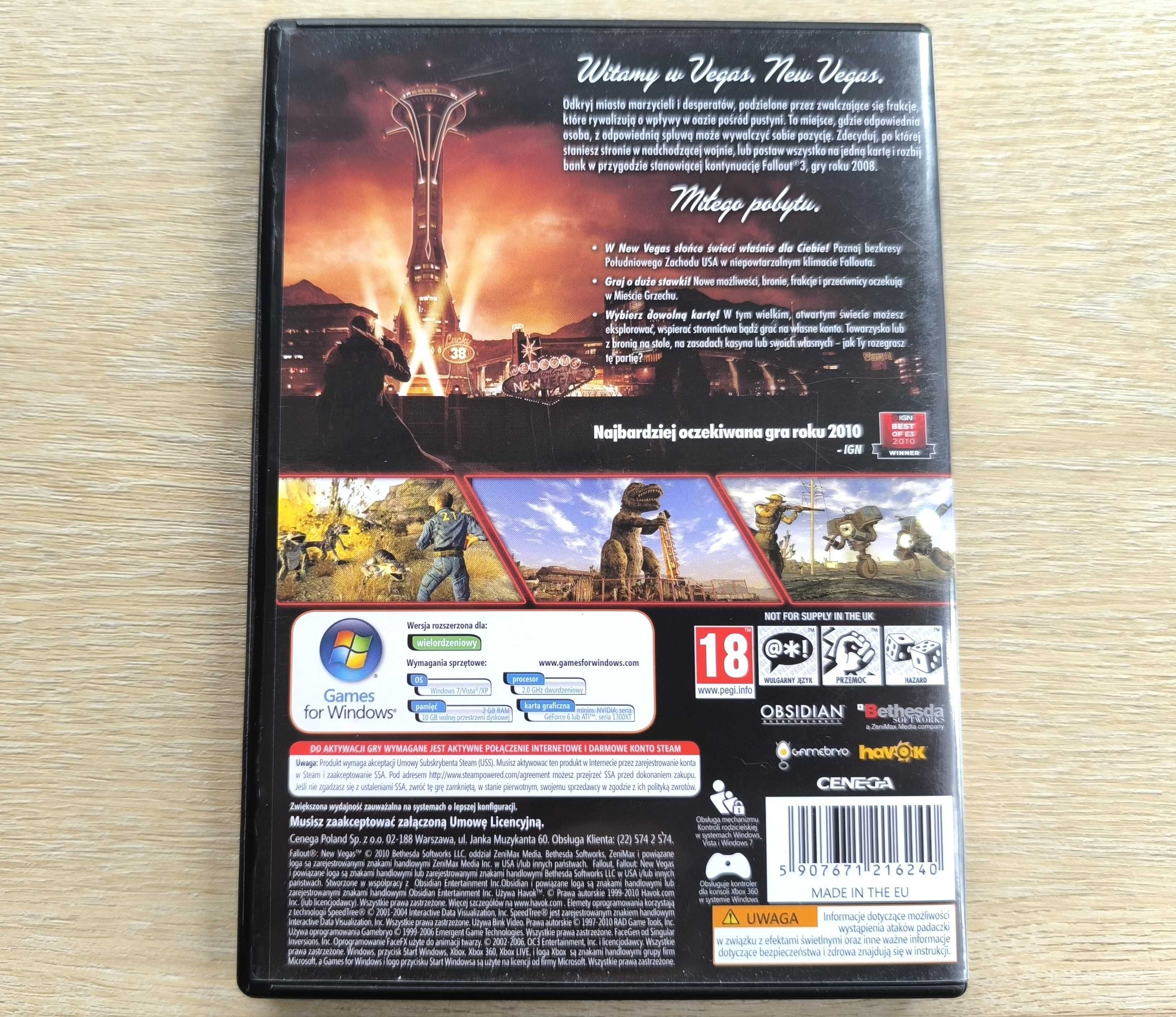 Fallout New Vegas [PC] (PL) - Polskie Wydanie Premierowe - BOX