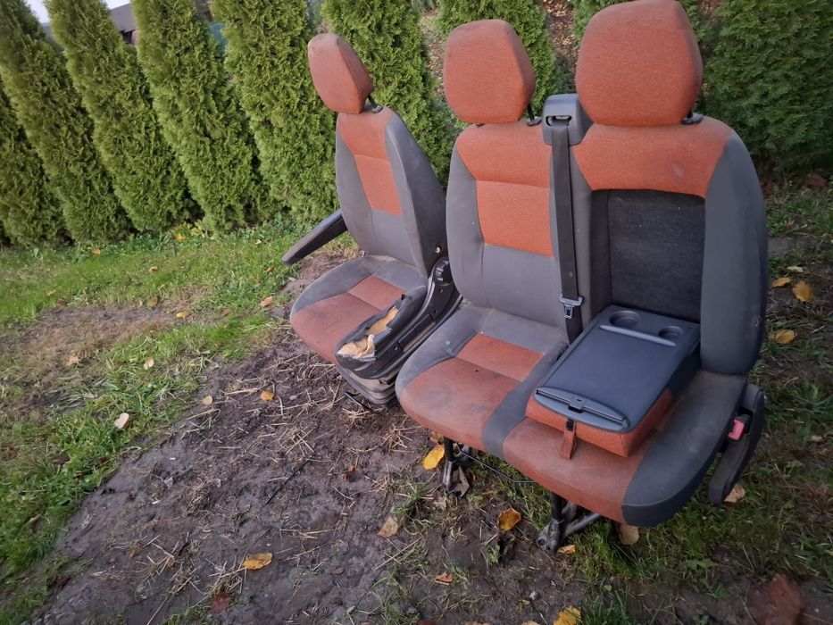 Fotel pneumatyczny kierowcy +  kanapa pasażera ducato jumper boxer