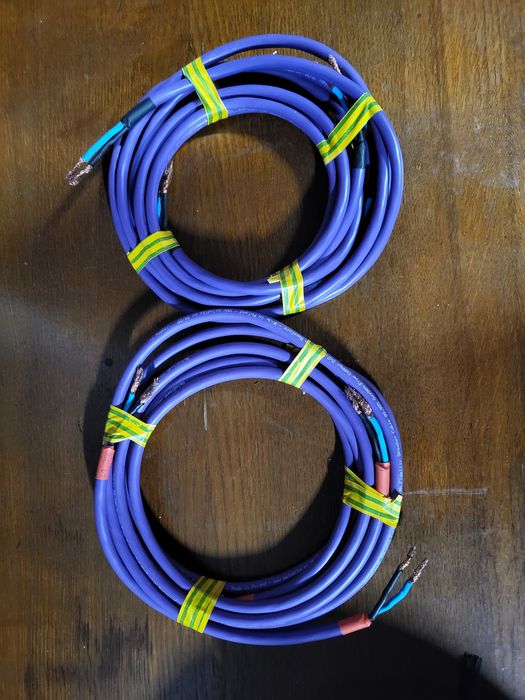 4 x Kabel przewód głośnikowy Melodika Purple Rain 2x2.5m² /