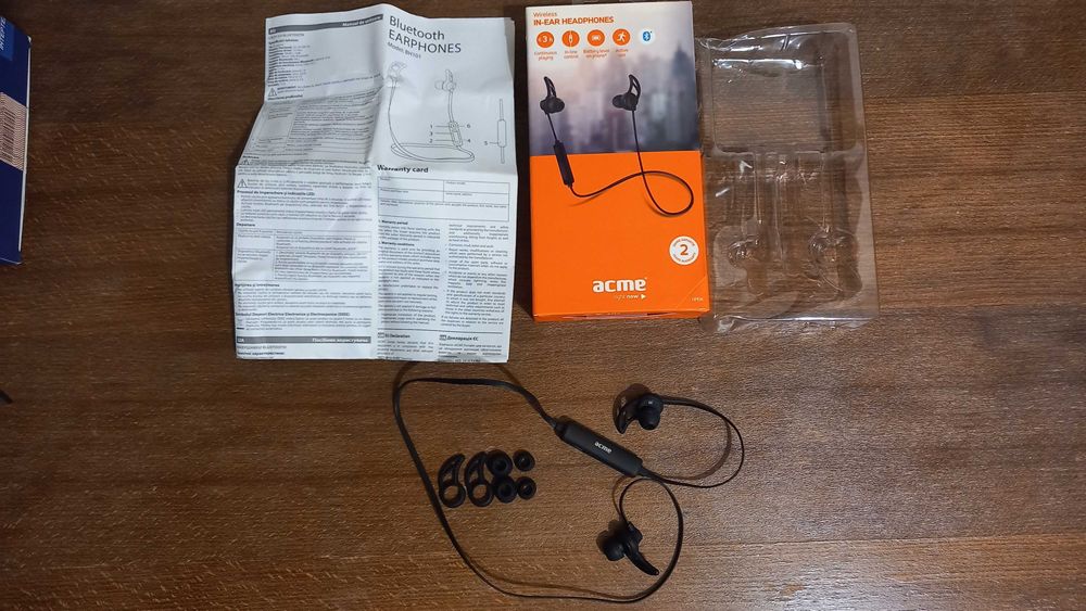 Гарнітура навушники Acme BH101 black бездротова Bluetooth