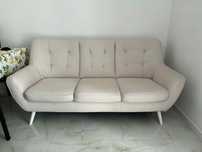 Sofa, kanapa pikowana beżowa