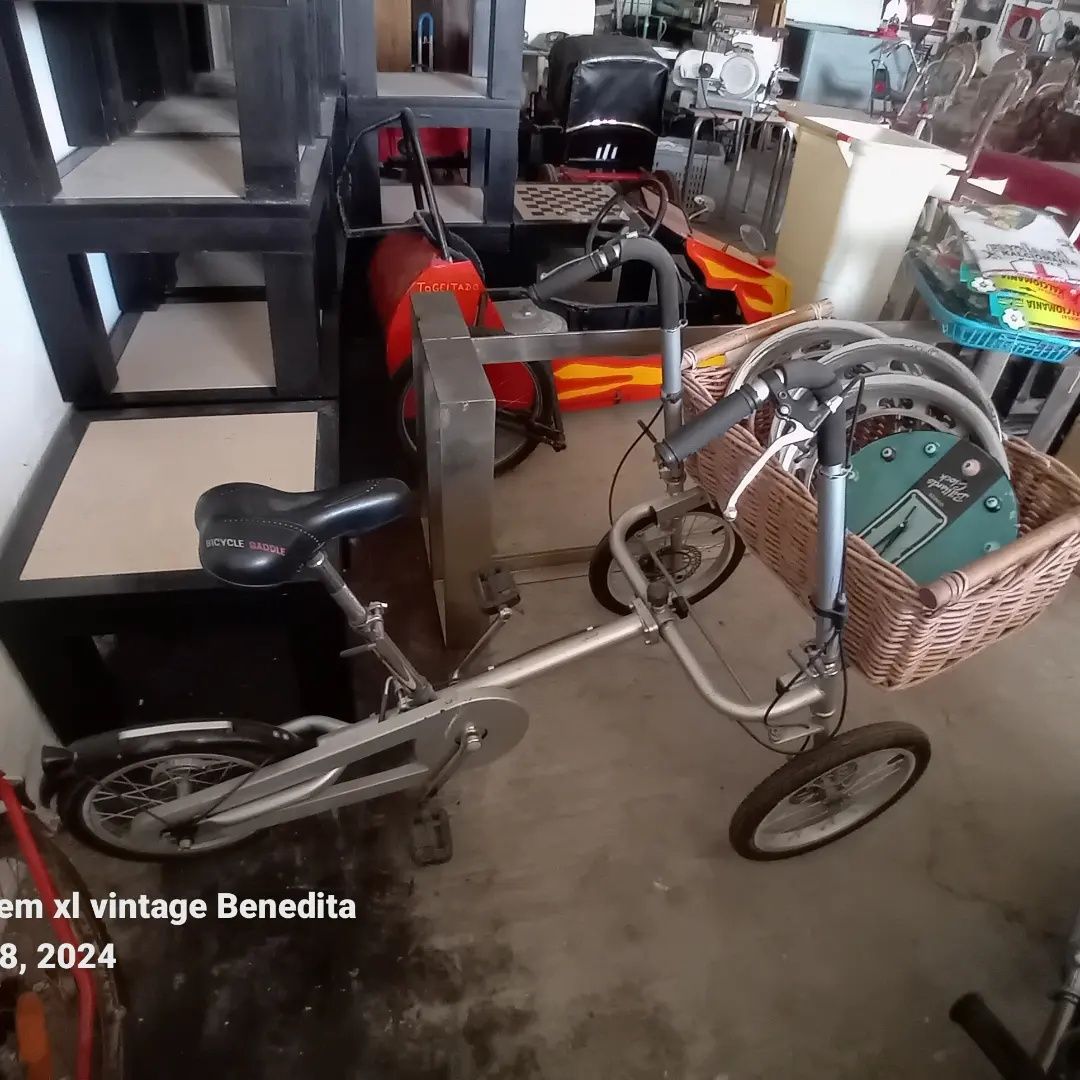 Uma bicicleta de 3 rodas