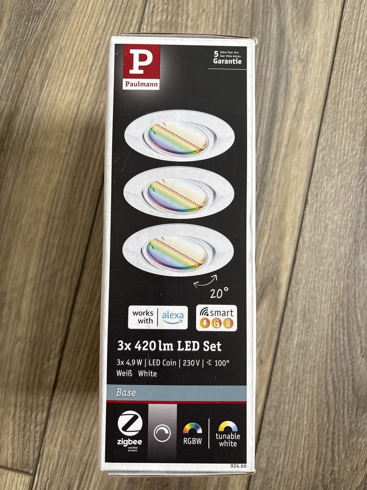 Oprawa oświetleniowa wpuszczana LED - Paulmann 924.66 - Smart, zigbee