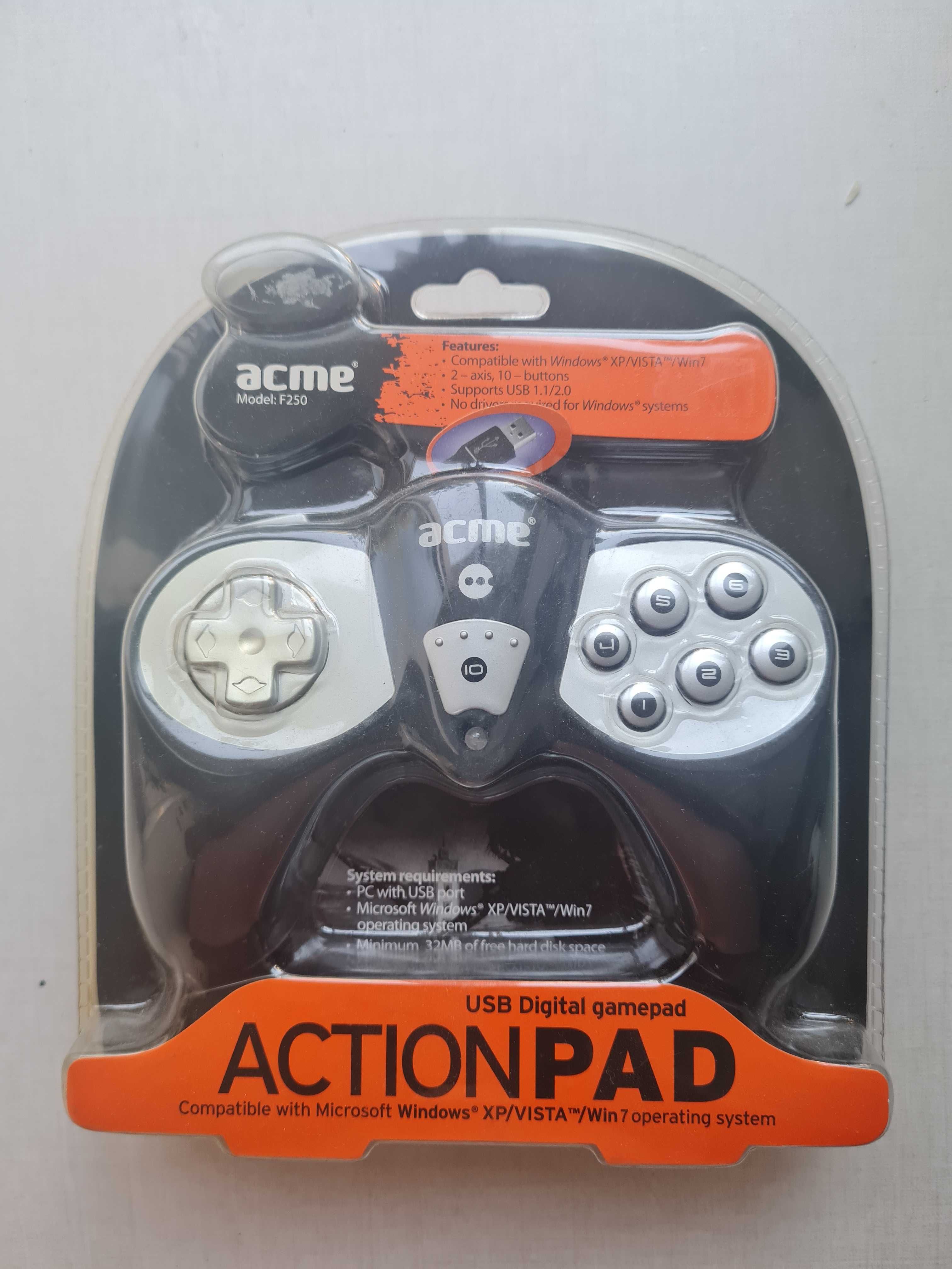 Джойстик игровой Acme F-250  c USB разьемом ( новый )