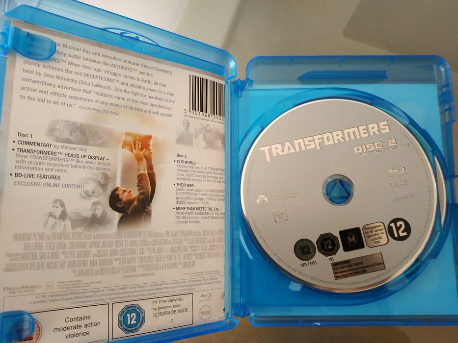 Blu-Ray "Transformers" - Edição especial 2 discos