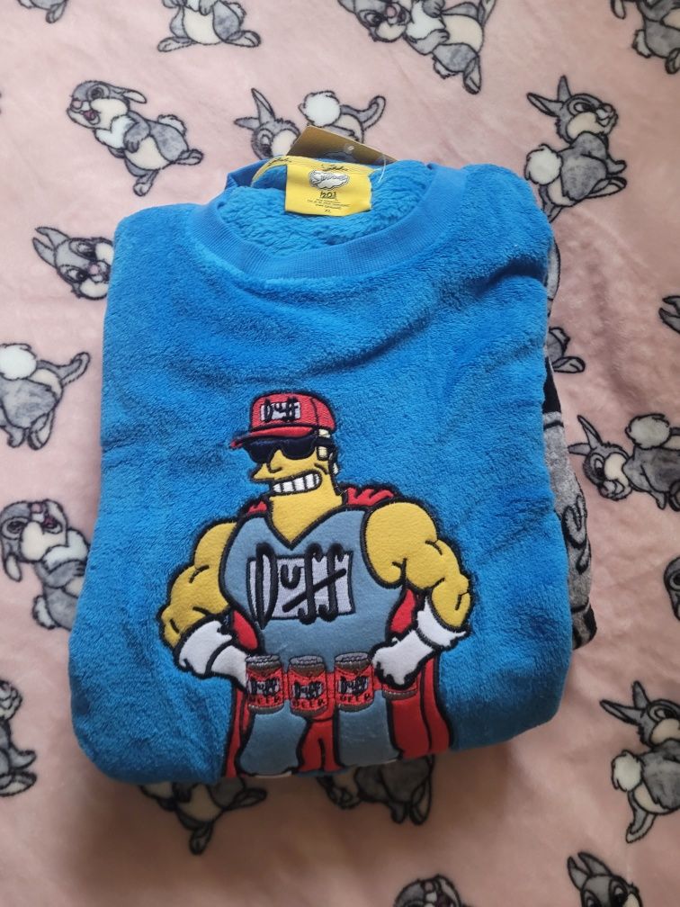 Piżama Męska Ciepła XL Duff Simpsons Simpsonowie nowa z licencją