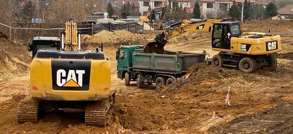 Roboty ziemne, wykopy pod fundamenty, wyburzenia, rozbiórki, kruszenie