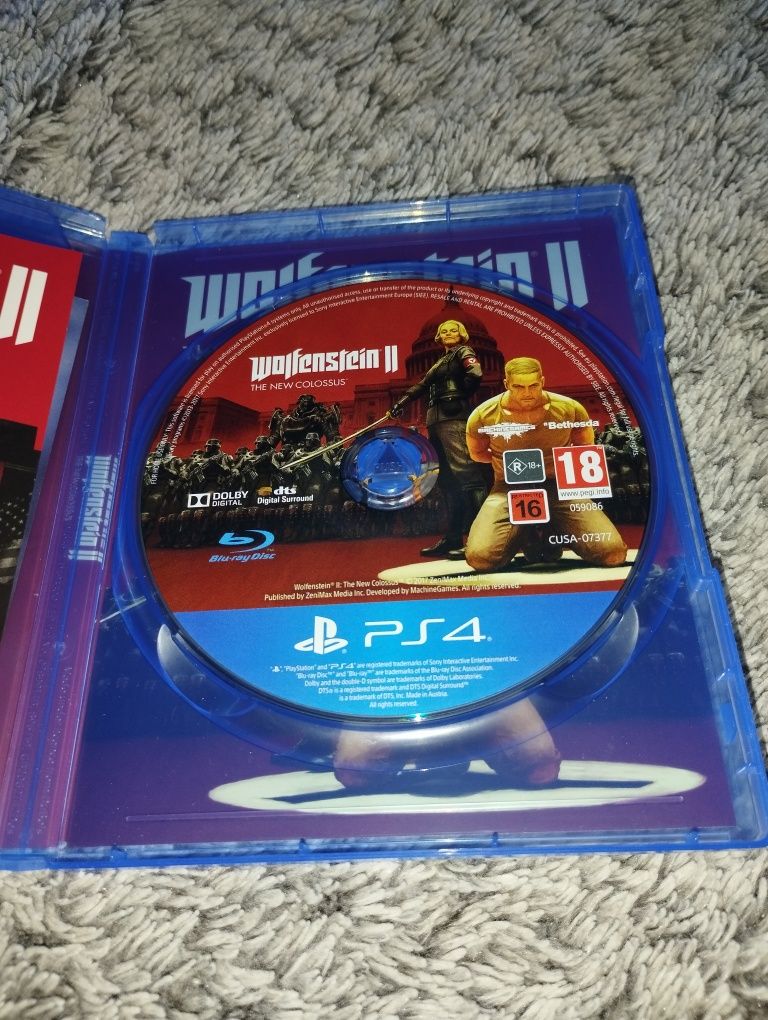 Wolfenstein II The New Colossus, PS4, płyta idealna