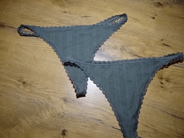 Primark 2 x stringi khaki nowe L