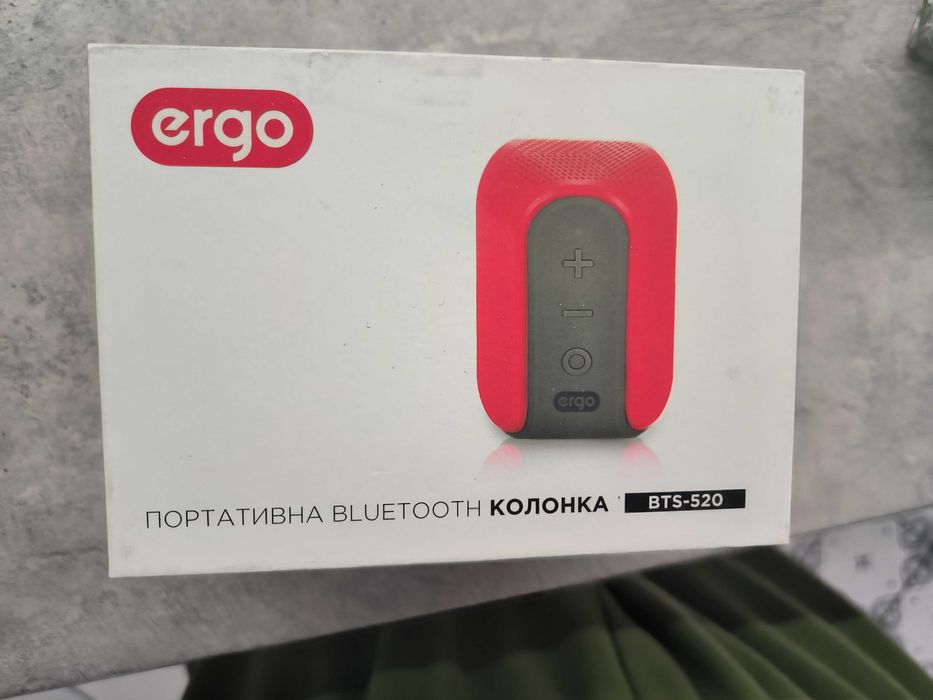 Акустична система Ergo BTS-520 Black(Портативна  блютуз колонка )