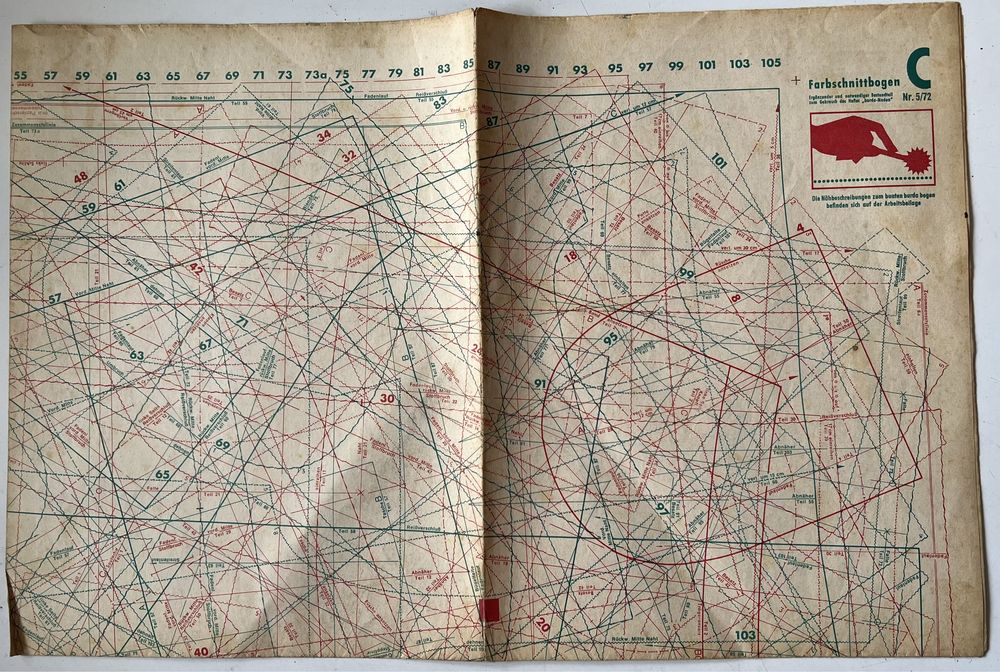 Mapa, broszura Niemiecka 1972