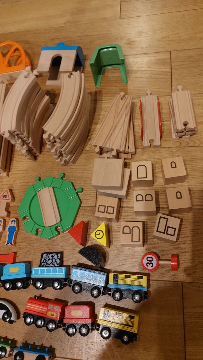 Klocki drewniane Lillabo Ikea - duży zestaw