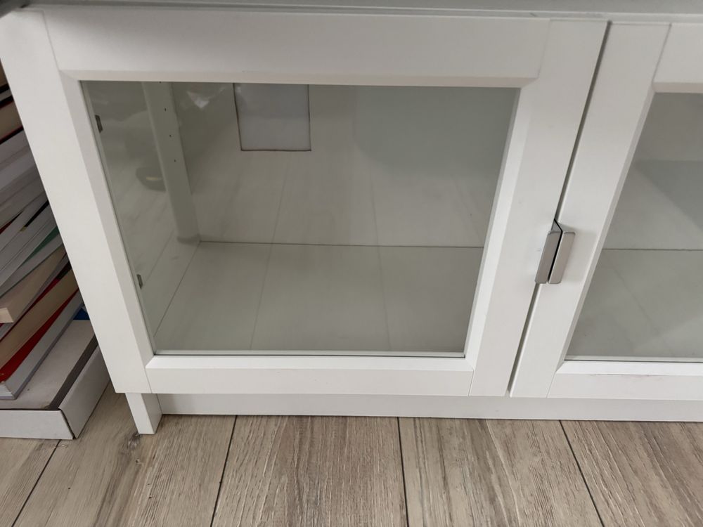 Regał biblioteczka Billy / Högberg z nadstawką IKEA drzwi szklane
