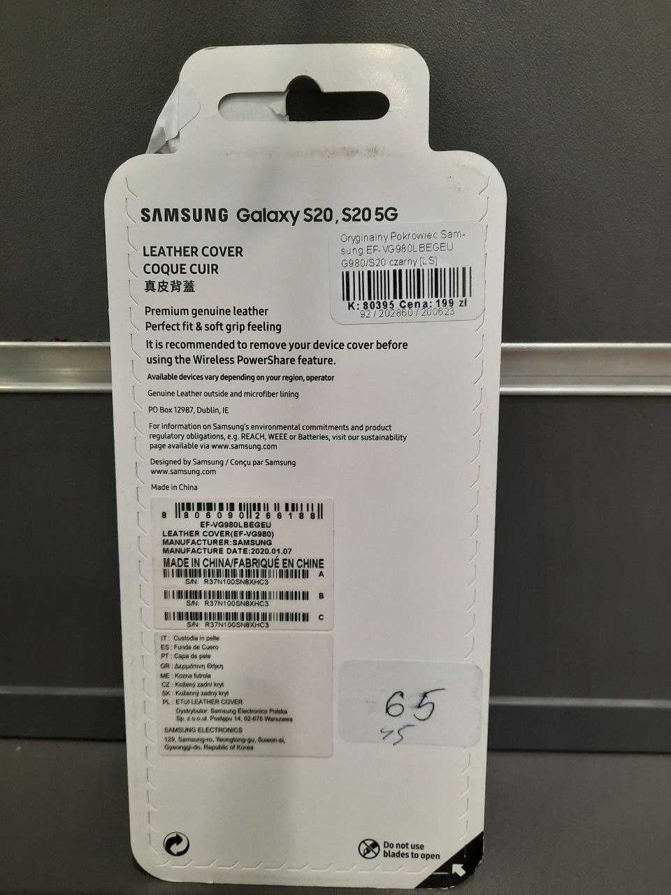 Oryginalny pokrowiec Samsung S20, S20 5G