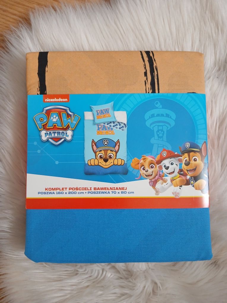 Pościel komplet pościeli dziecięcej Psi Patrol Chase 160x200