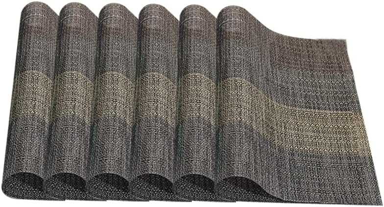 PODKŁADKI pod talerze 6szt 30x45cm antypoślizgowe PVC zmywalne s412