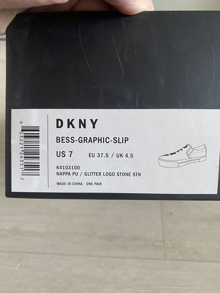 Мокасины лоферы туфли кожа DKNY 38