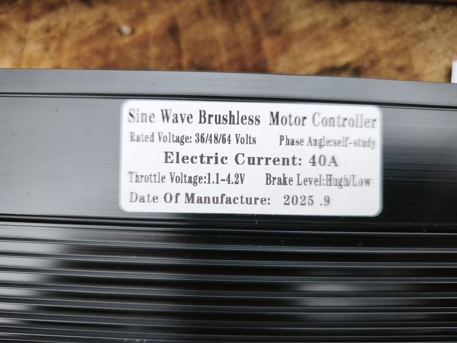 Sterownik+kolorowy wyświetlacz 24V36V48V60V 40A 250W-2000W-2500W Nowy