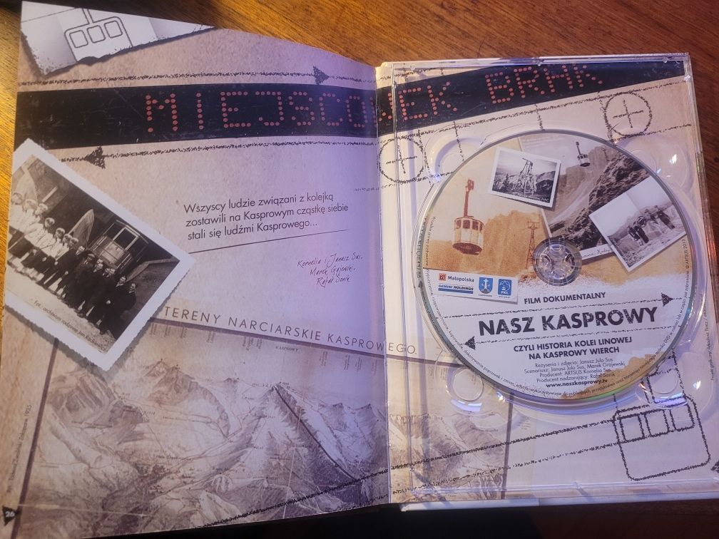 DVD Nasz Kasprowy /historia kolei linowej/ 2013 Artsus / napisy ang.