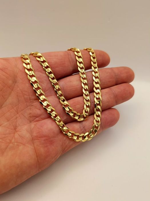 Złoty Łańcuszek Pancerka 60cm Pr.585 14K Nowy