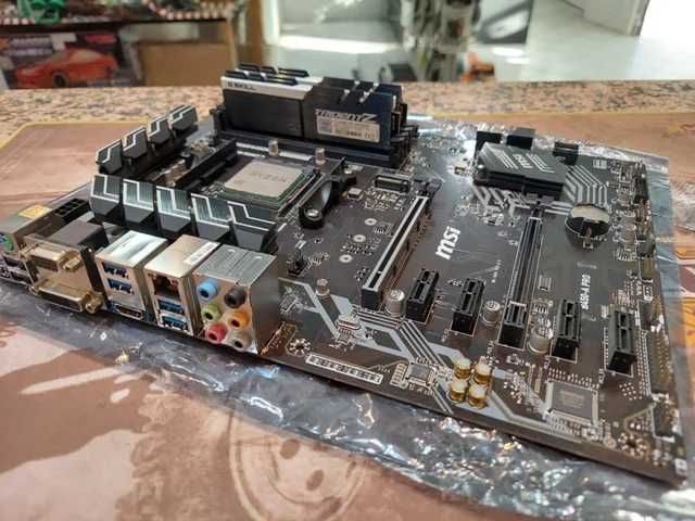 Kit Placa Base MSI B450-A PRO + Ryzen 5 + RAM