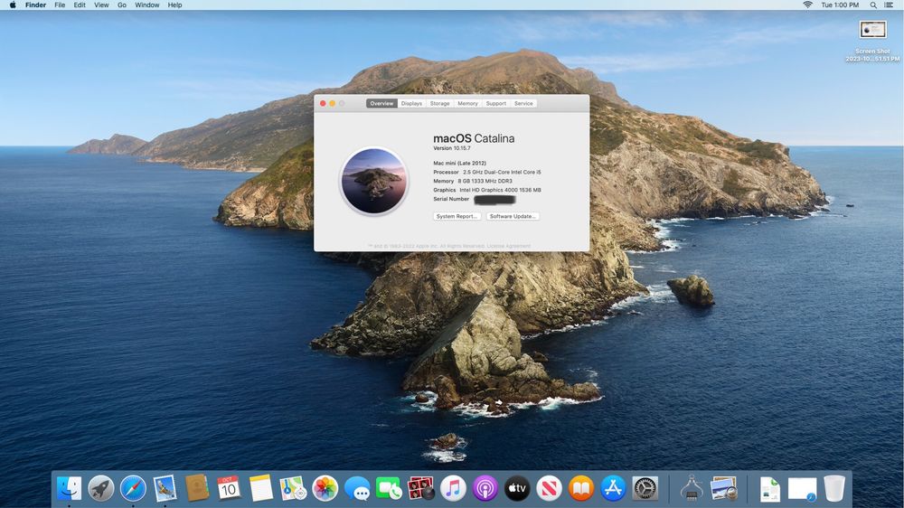 Mac Mini late 2012, і5 8Gb, 240Gb SSD