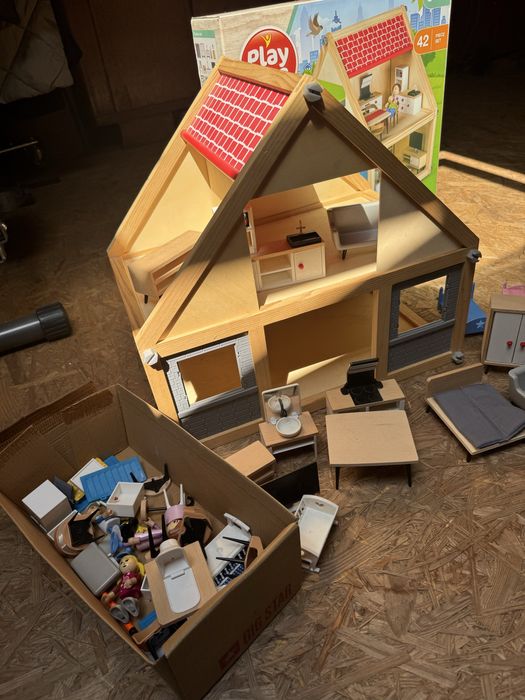 Play tive junior domek drewniany i dodatkowe akcesoria