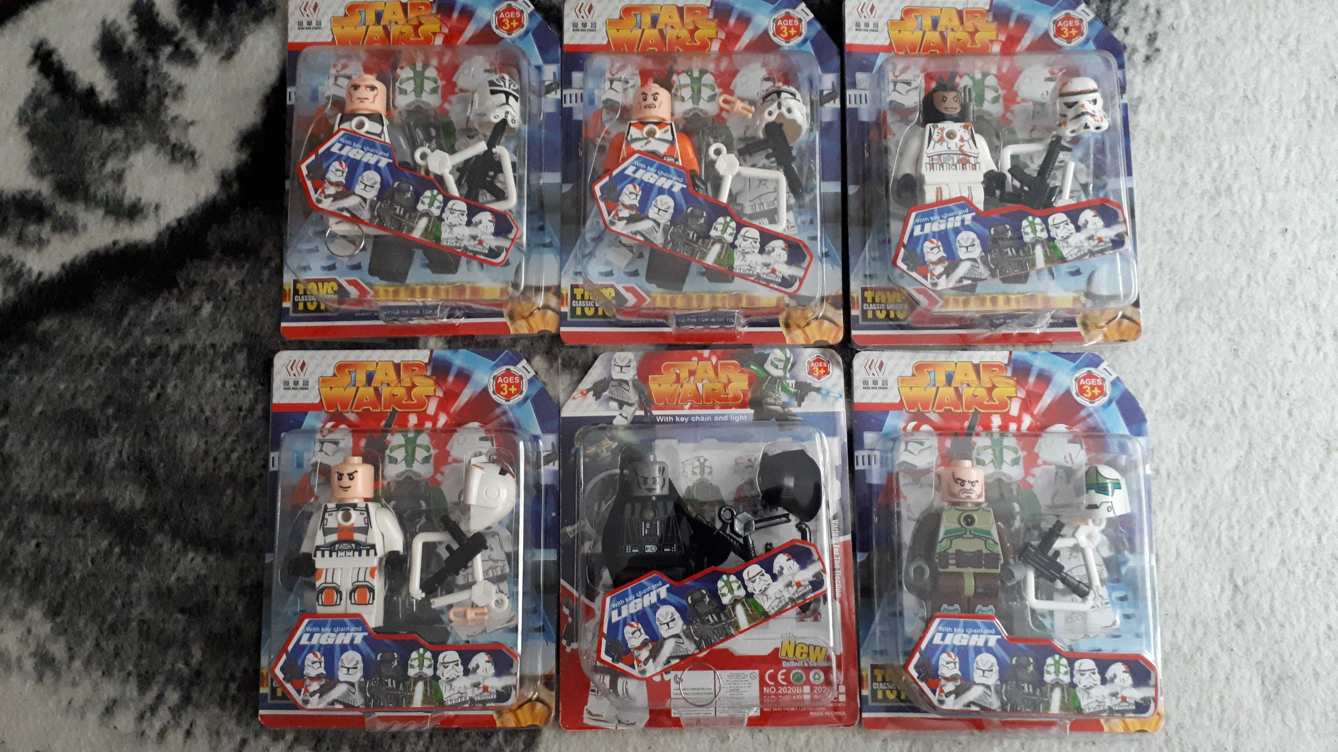 Ludziki Star Wars klocki wysokość 7,5 cm zestaw 6 różnych Vader itd