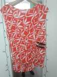 Bluzka damska Calvin Klein drapowana czerwona XL