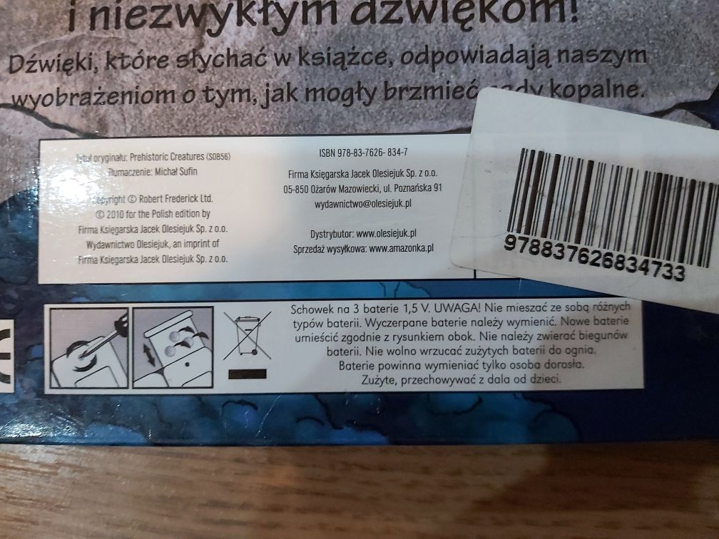 Książka o dinozaurach Gady kopalniane