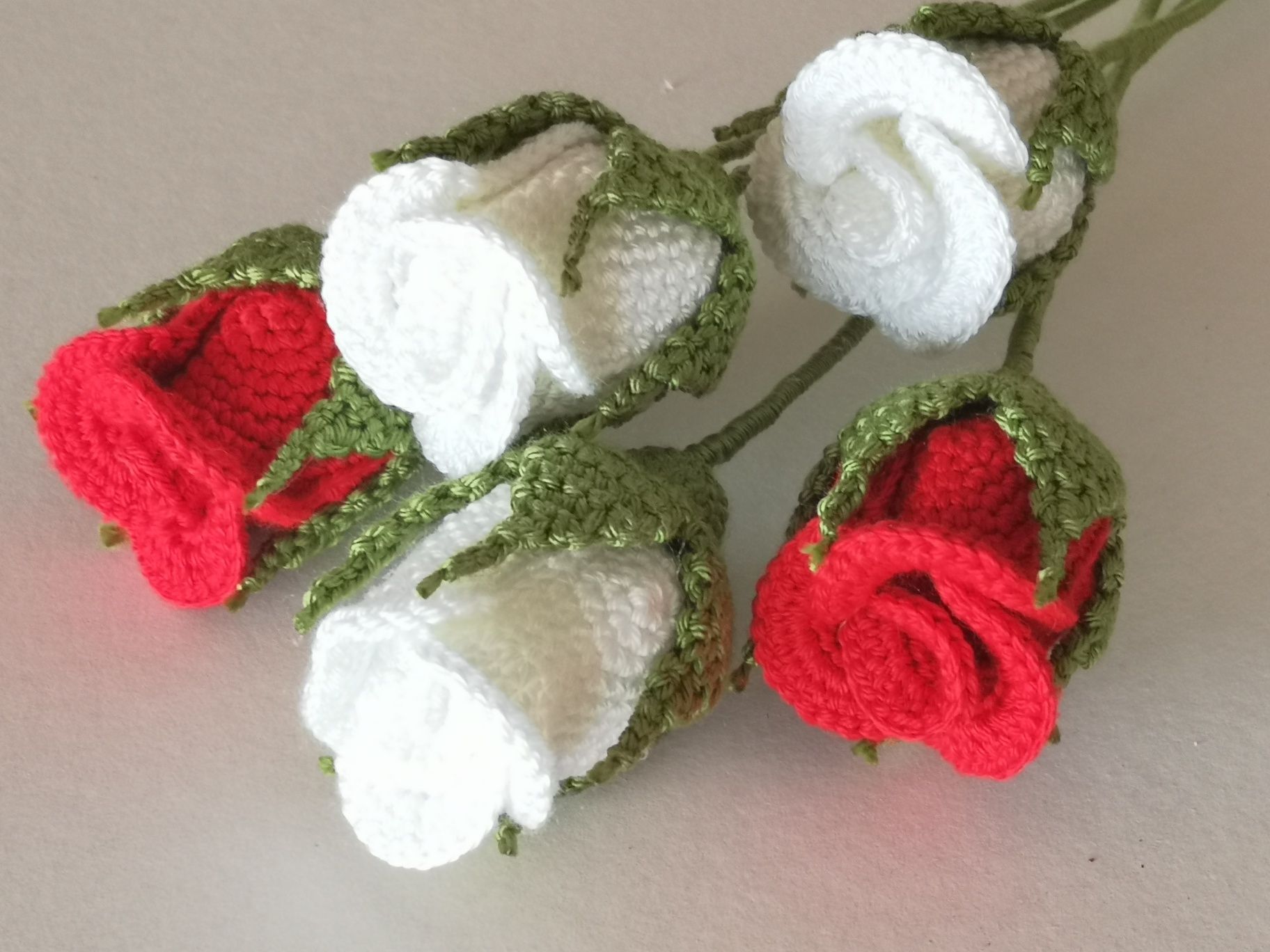 Rosas em crochet