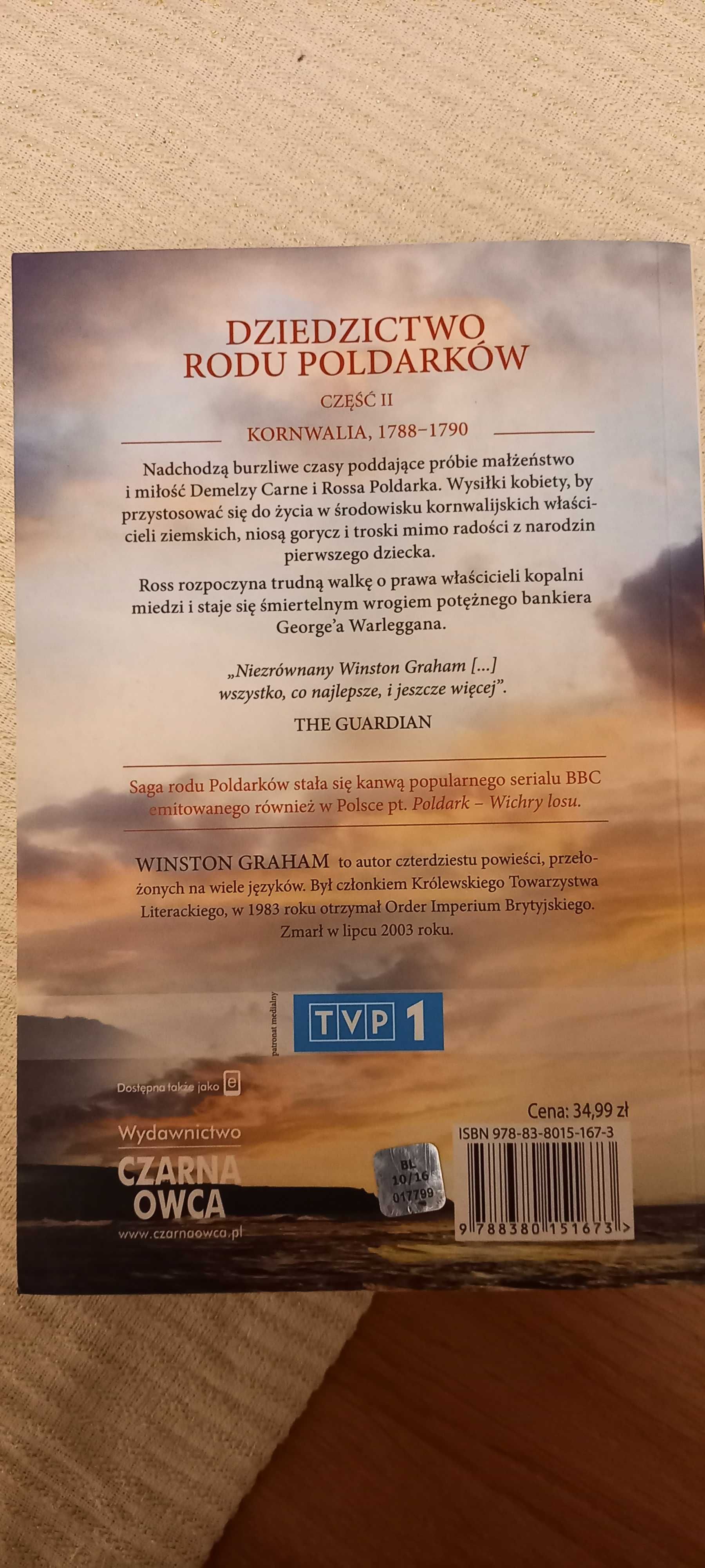 książki Dziedzictwo Rodu Poldarków komplet 3 tomy Winston Graham