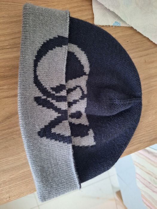 Czapka meska zimowa off-white