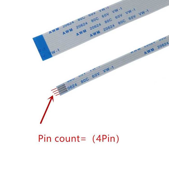 Cabo plano flexível Tipo A/B de Pinos 0,5 e 1mm