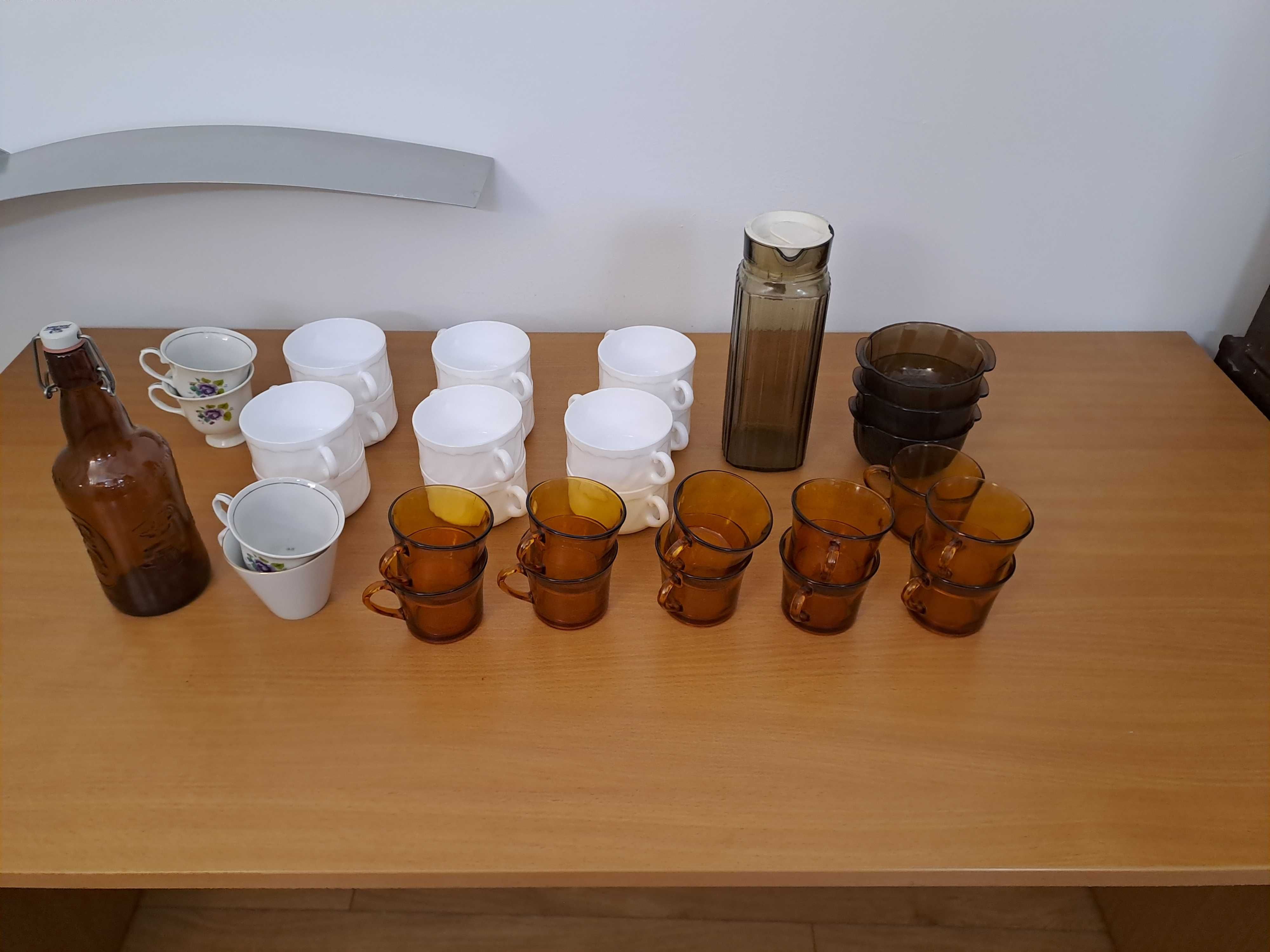Oryginalne szklanki kubki Duralex barszczówki Prl