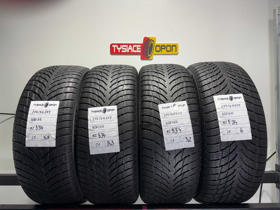 Opony Zimowe 215/55/17 Nokian WRSnoowProofP Komplet #Z534