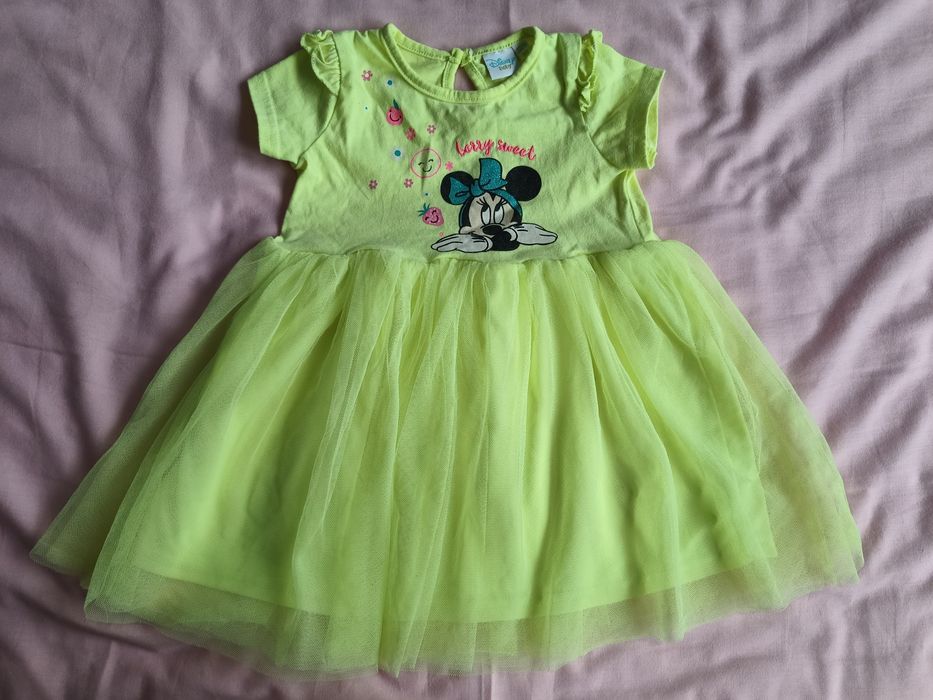Sukienka letnia z Myszką Minnie, r.80